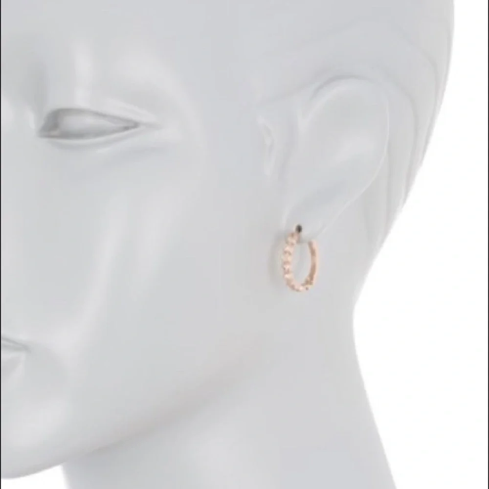 Kate Spade ♠️ New York bezel huggie hoop earrings